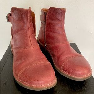 Art Company Red Leather Boots US 9 EU40